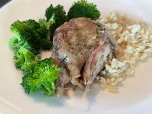 Lemon Herb Roasted Chicken Thighs
