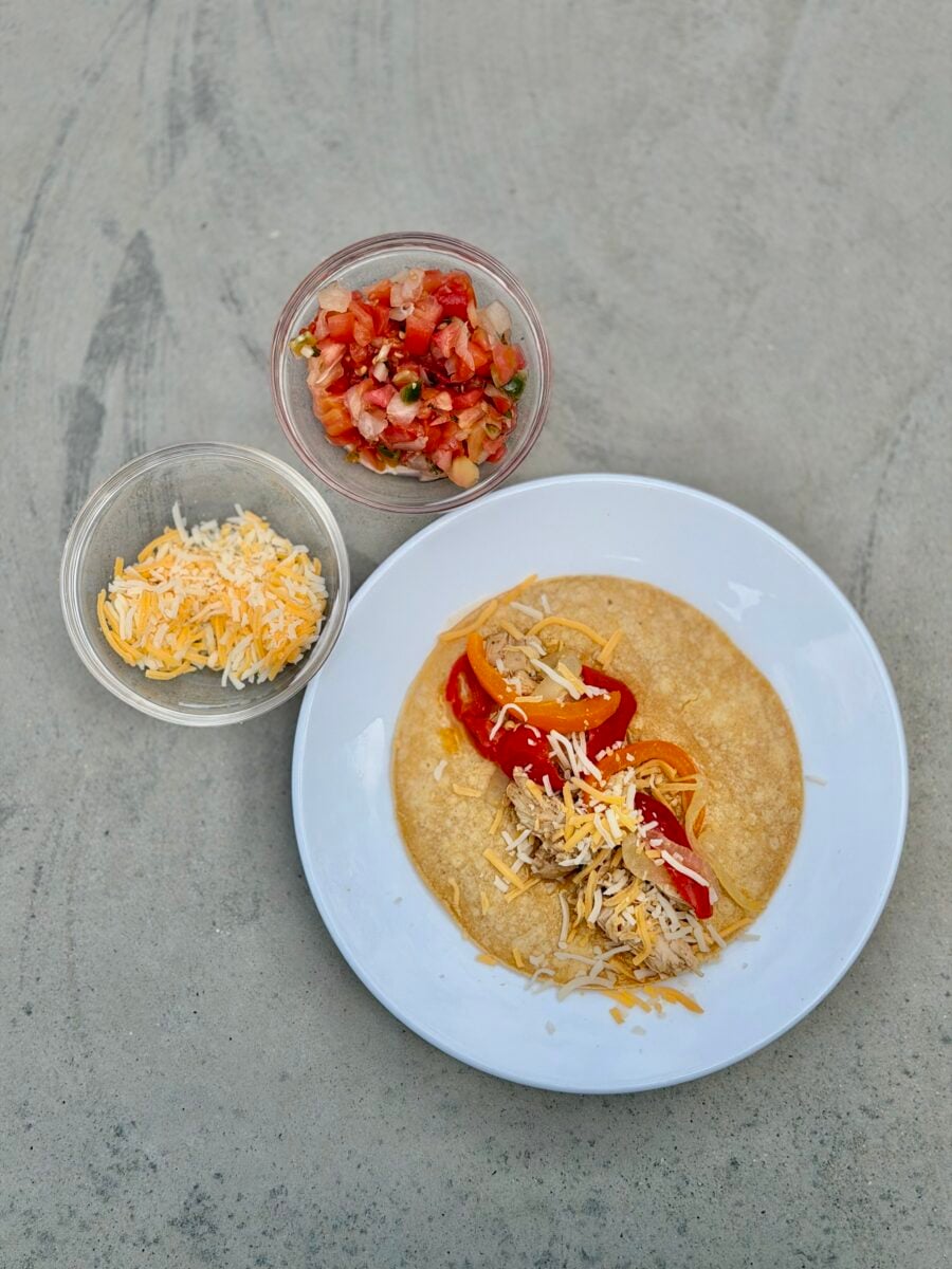 Chicken fajitas