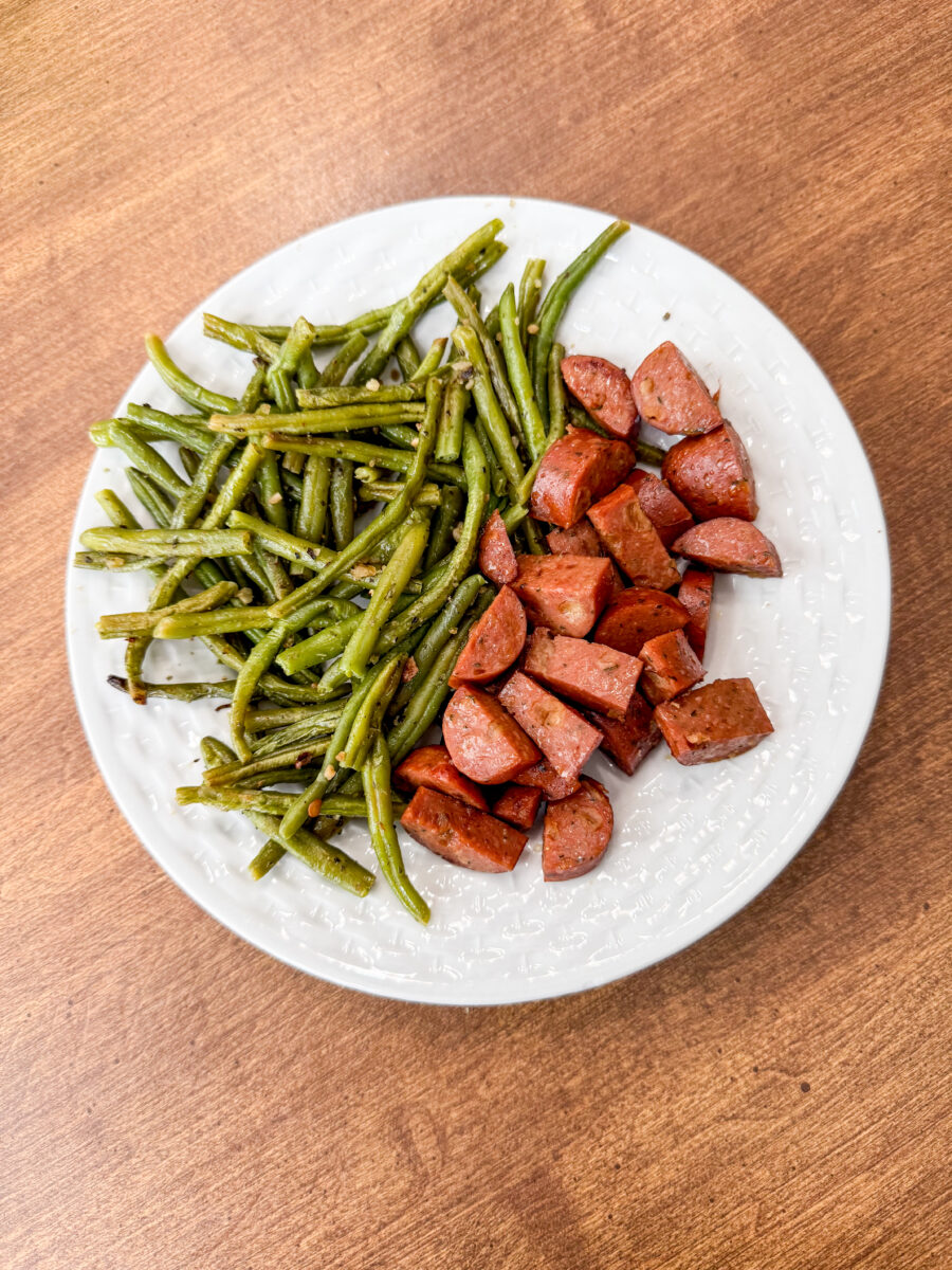 Chicken Sausage with Green Beans