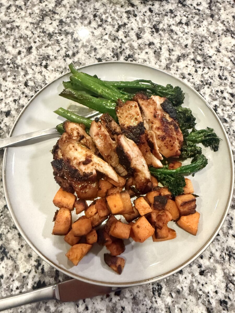 Grilled Chicken with Broccolini