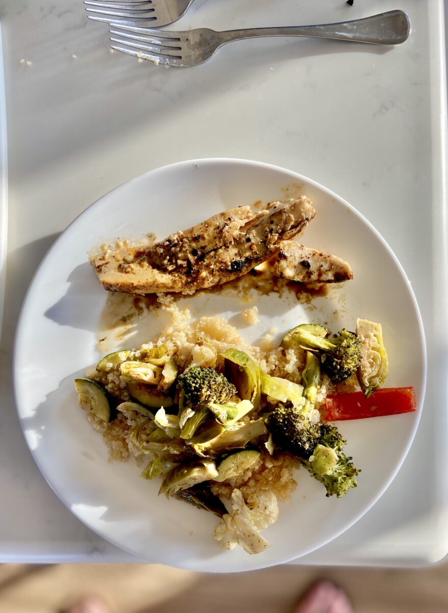 Grilled Chicken with Roasted Vegetables