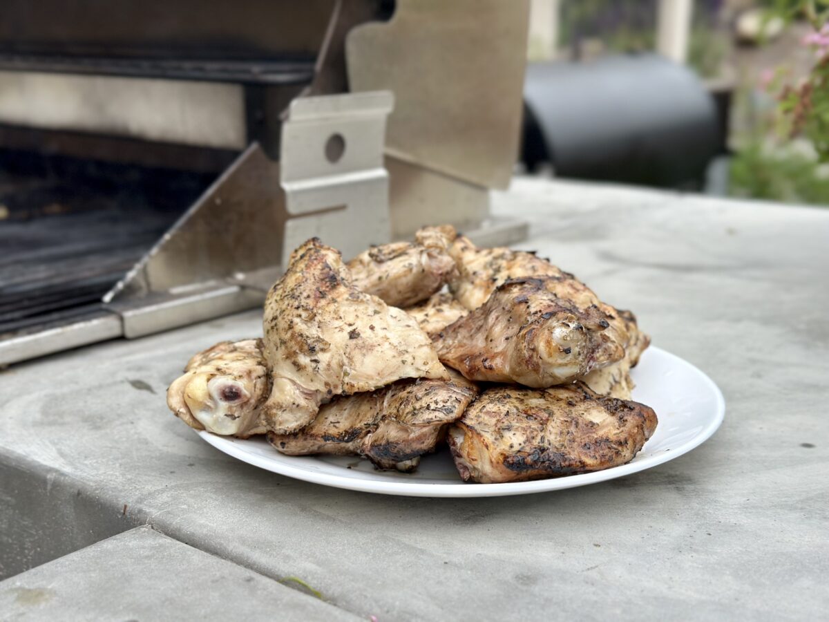 Grilled Herb Chicken Quarters