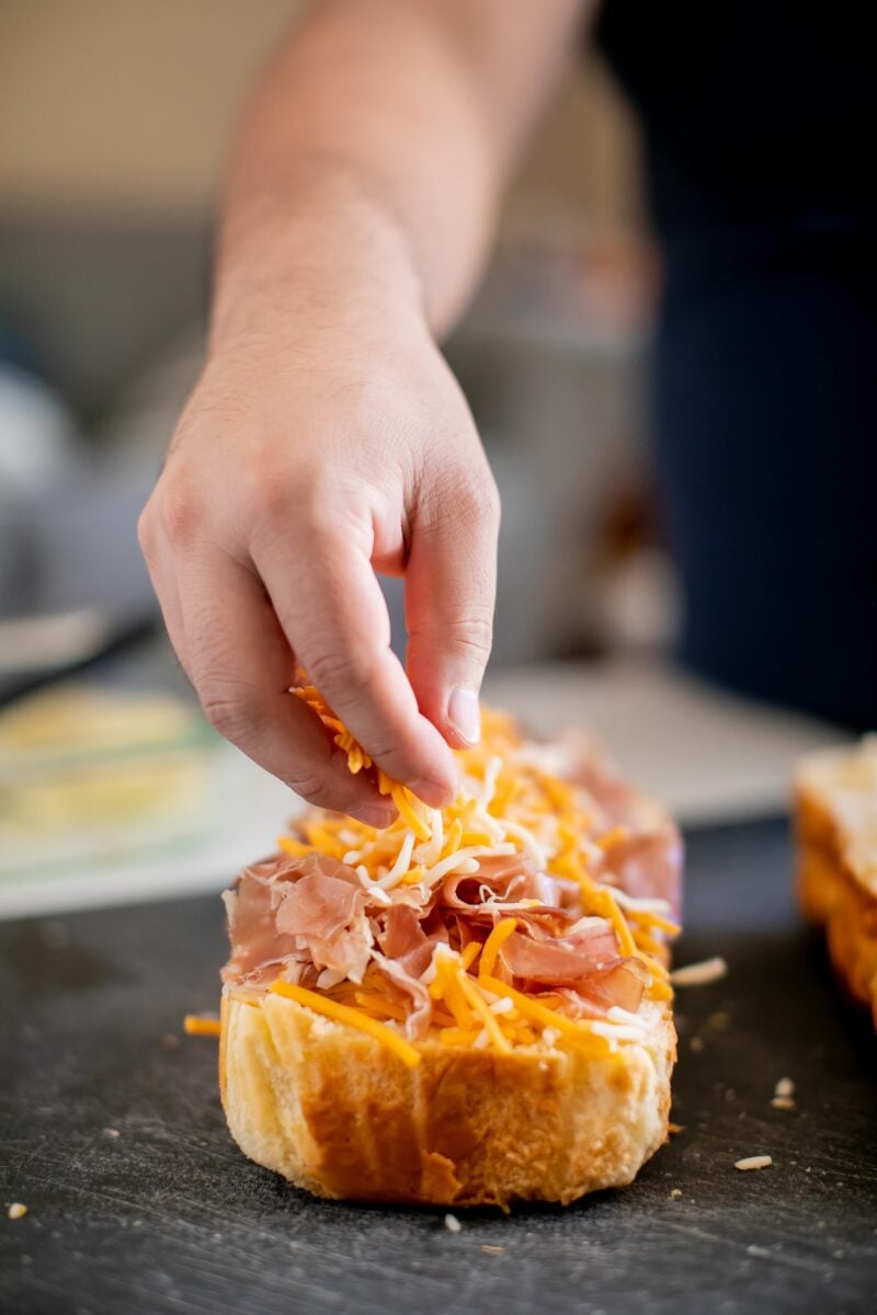 Ham and cheese sliders