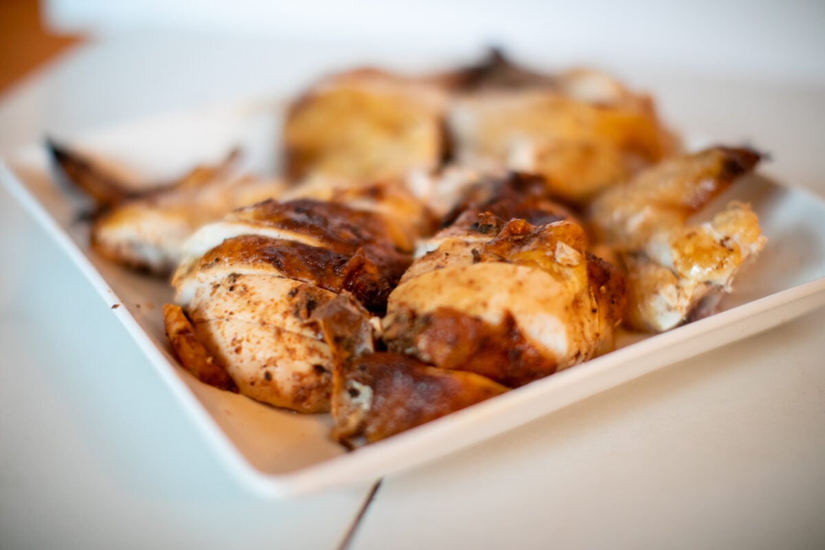 Oven roast chicken