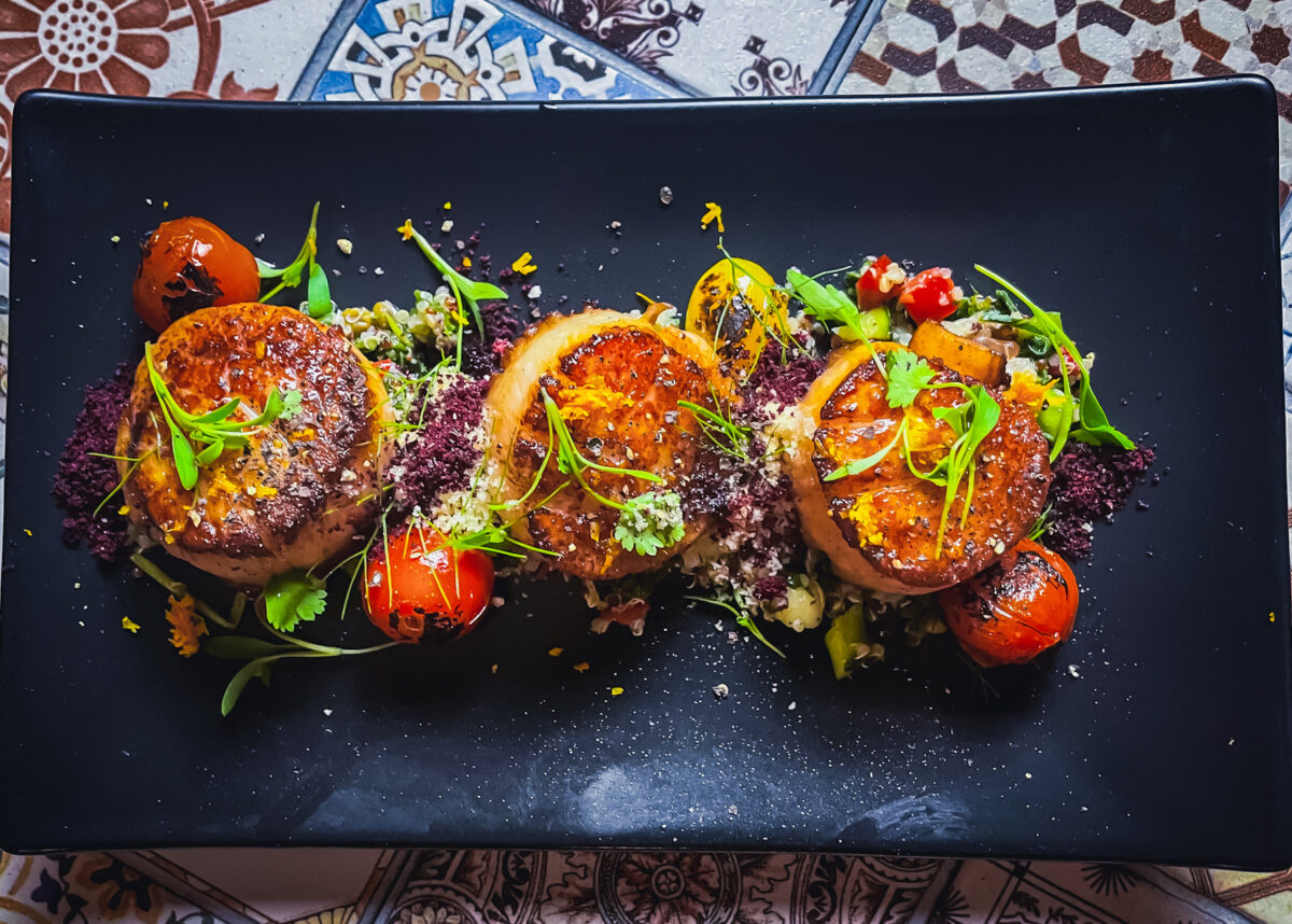 Seared Scallops with Quinoa
