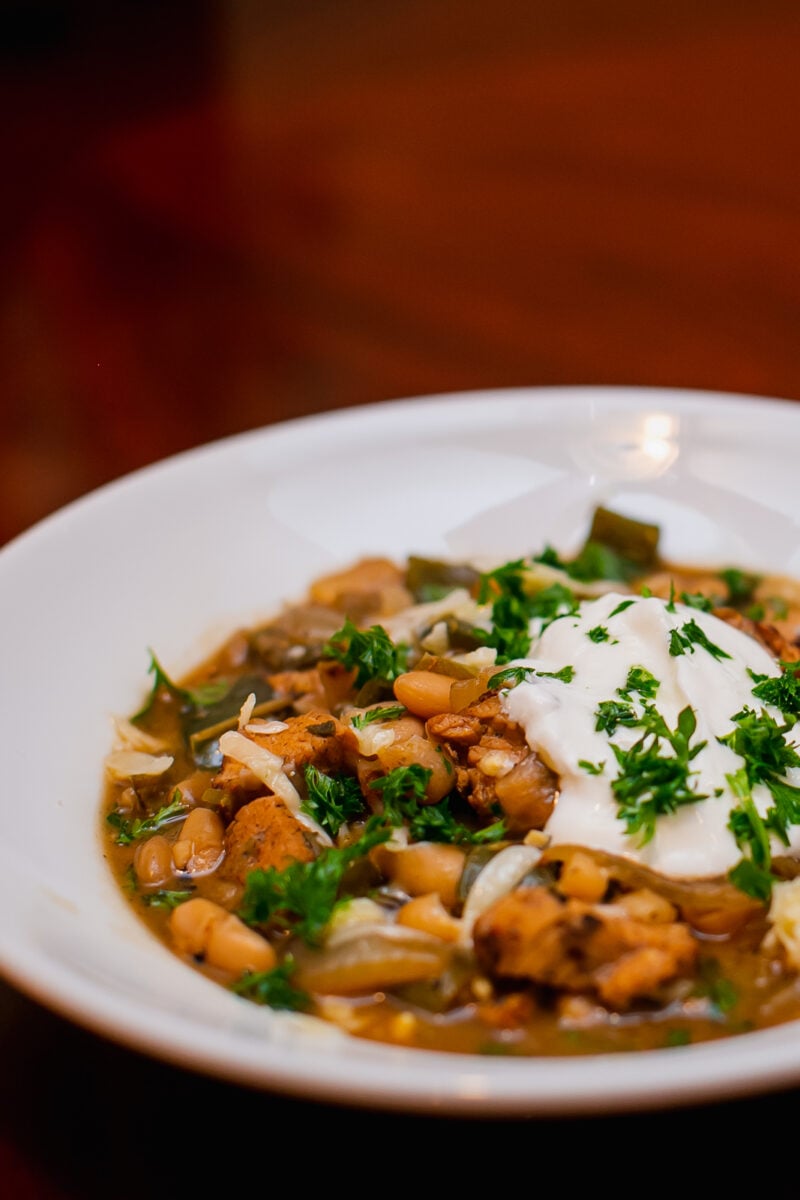White bean chicken chili