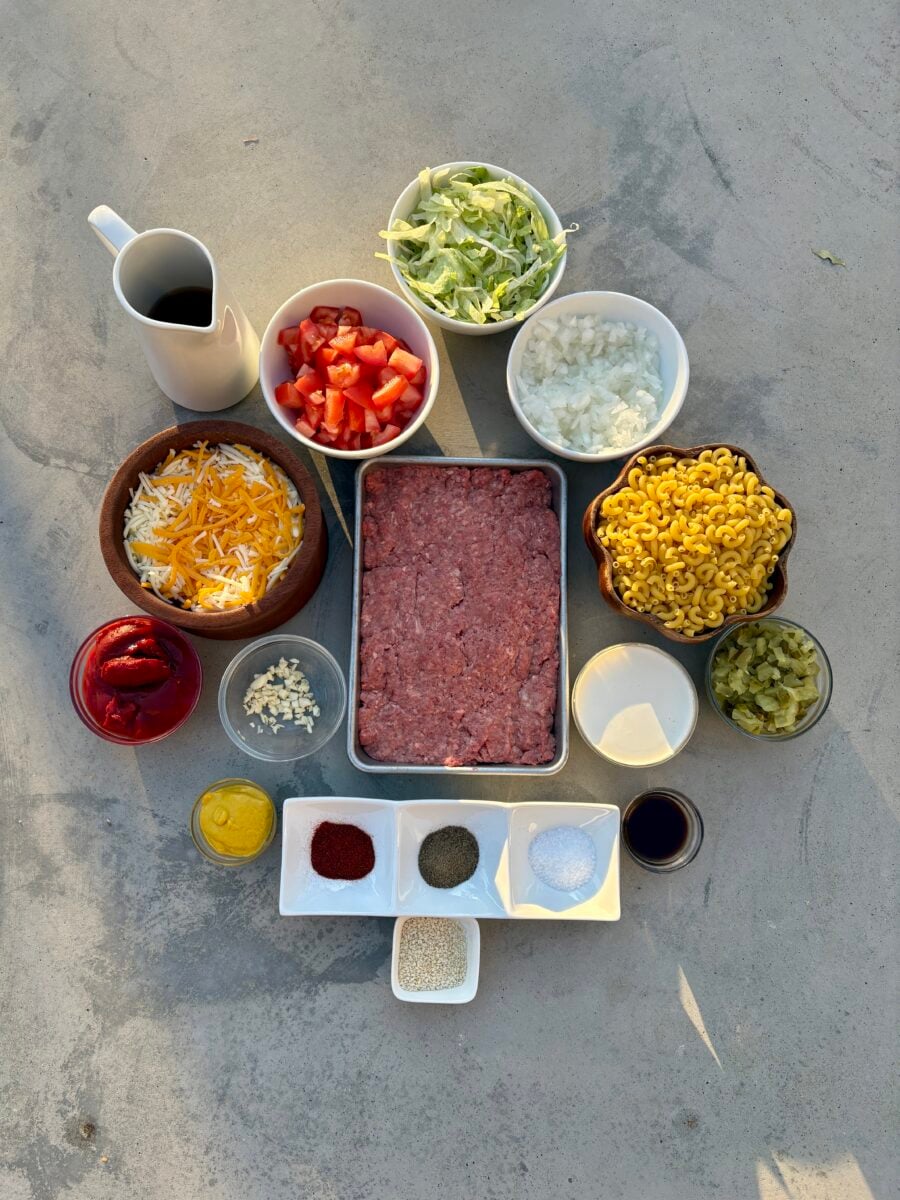 Cheeseburger casserole