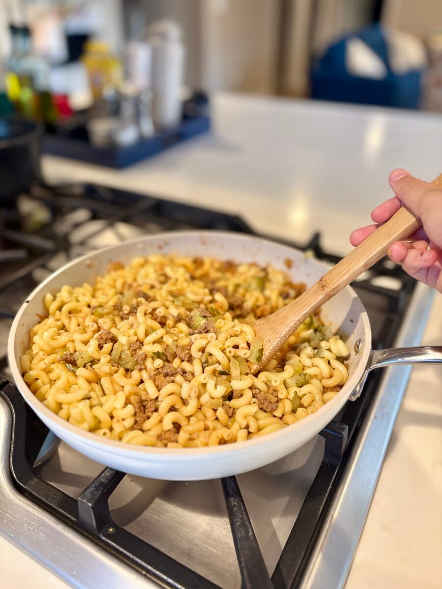 Cheeseburger casserole