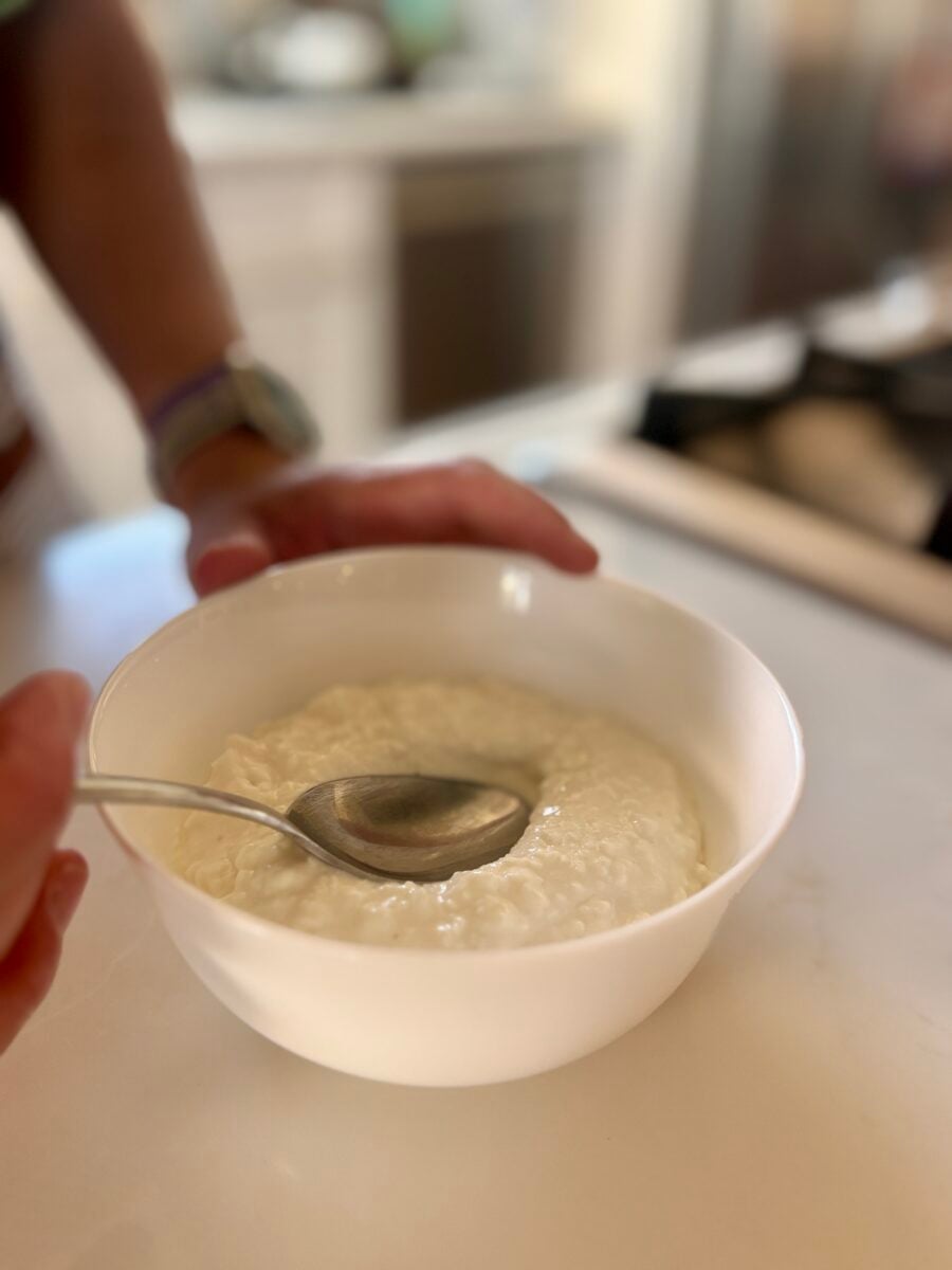 Cottage cheese bowl